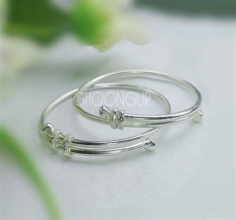 silver love bangle|silver bangles for baby girl.